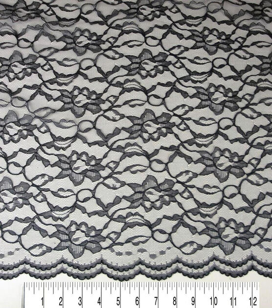 Black Lace Fabric by Casa Collection, , hi-res, image 4