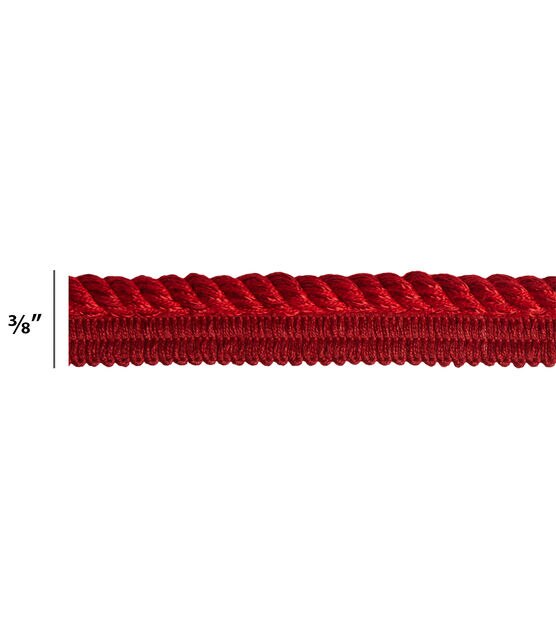 Conso 3/8in Chinese Red Cord with Lip, , hi-res, image 6