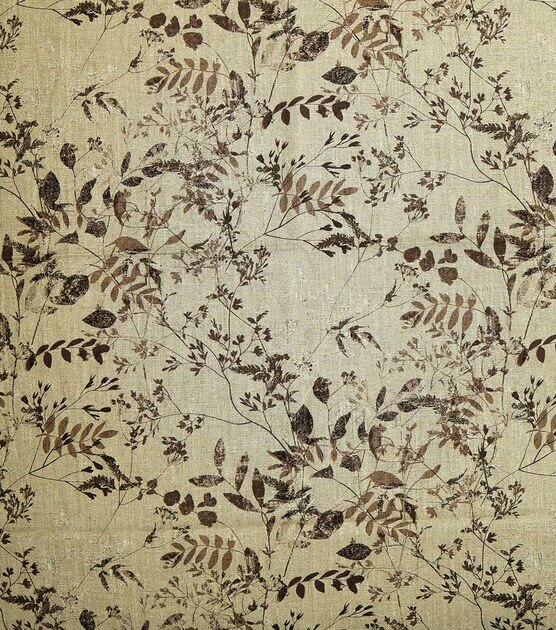 Brown Winter Distressed Floral Quilt Cotton Fabric by Keepsake Calico, , hi-res, image 1