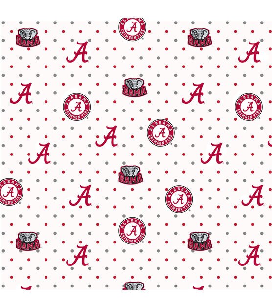 Alabama Pin Dot College Cotton Fabric