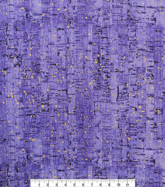 Purple Cork Print Quilt Metallic Cotton Fabric by Keepsake Calico, , hi-res, image 2