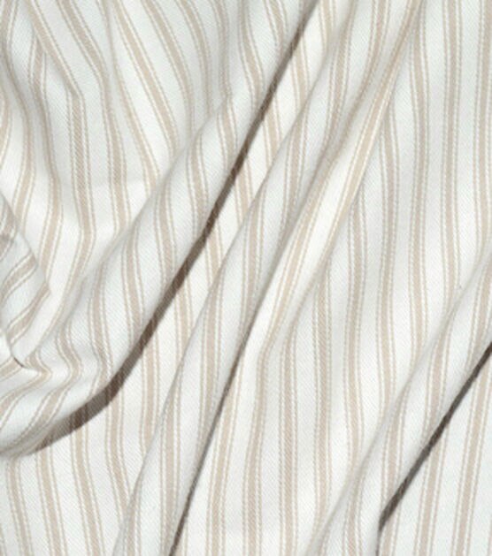 Waverly Multi Purpose Decor Fabric 55" Classic Ticking Linen, , hi-res, image 2