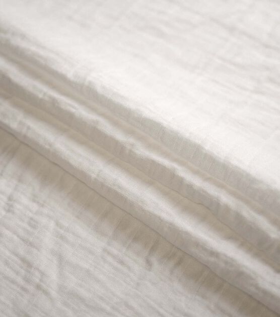 White Solid Nursery Swaddle Fabric, , hi-res, image 2
