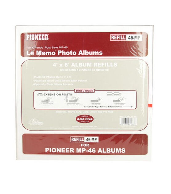 Pioneer Refill Pages 200Pkt 6 Up Album