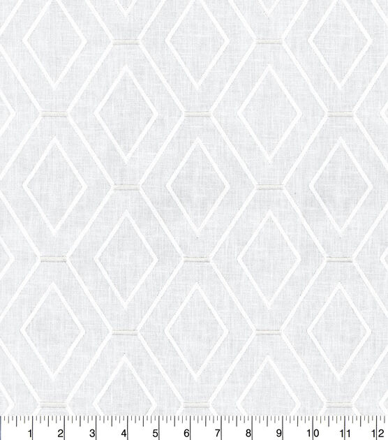 Waverly Upholstery Fabric 54'' Frost Diamond Duo