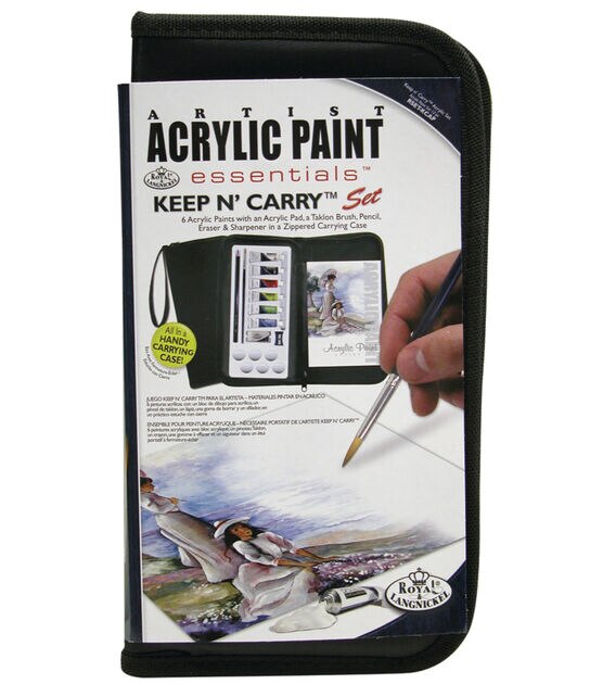 Royal & Langnickel Keep N' Carry Acrylic Painting Set 11pc