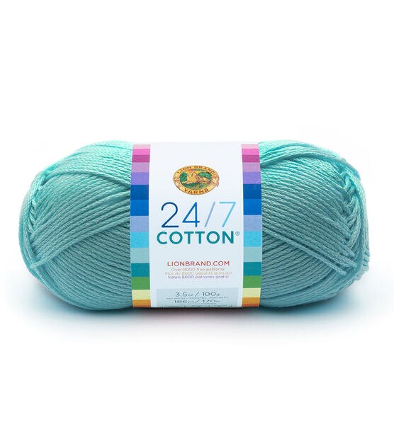 Lion Brand 24/7 Cotton 186yds Worsted Cotton Yarn