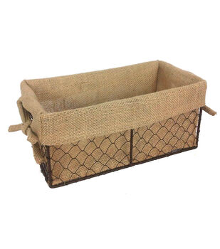 storage baskets wicker wire