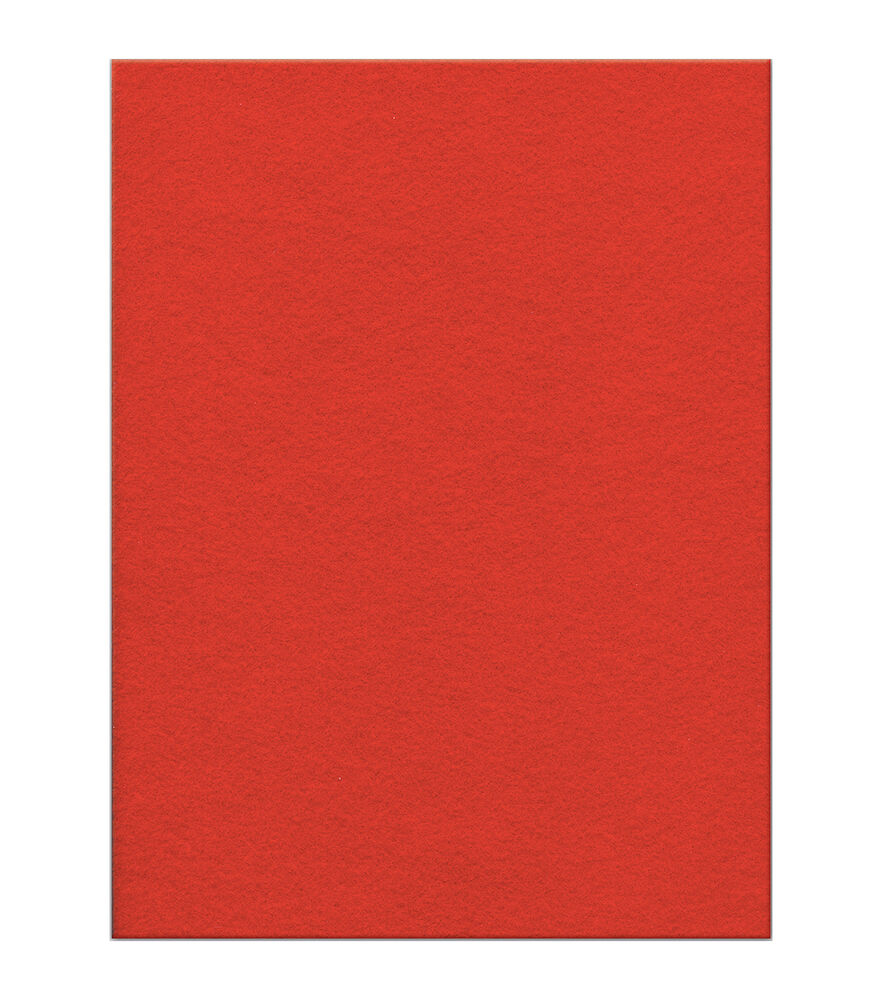 Kunin Presto Felt 9x12 Single Sheets, Red, swatch