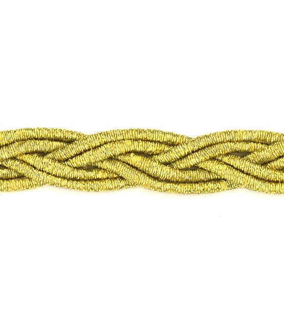 Simplicity Metallic Braid Trim 0.19'' Gold