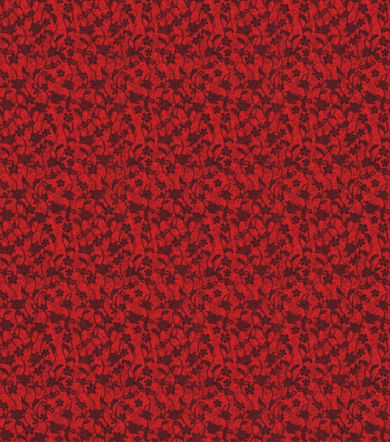 Red Jacobian Vines Quilt Cotton Fabric by Keepsake Calico, , hi-res, image 2