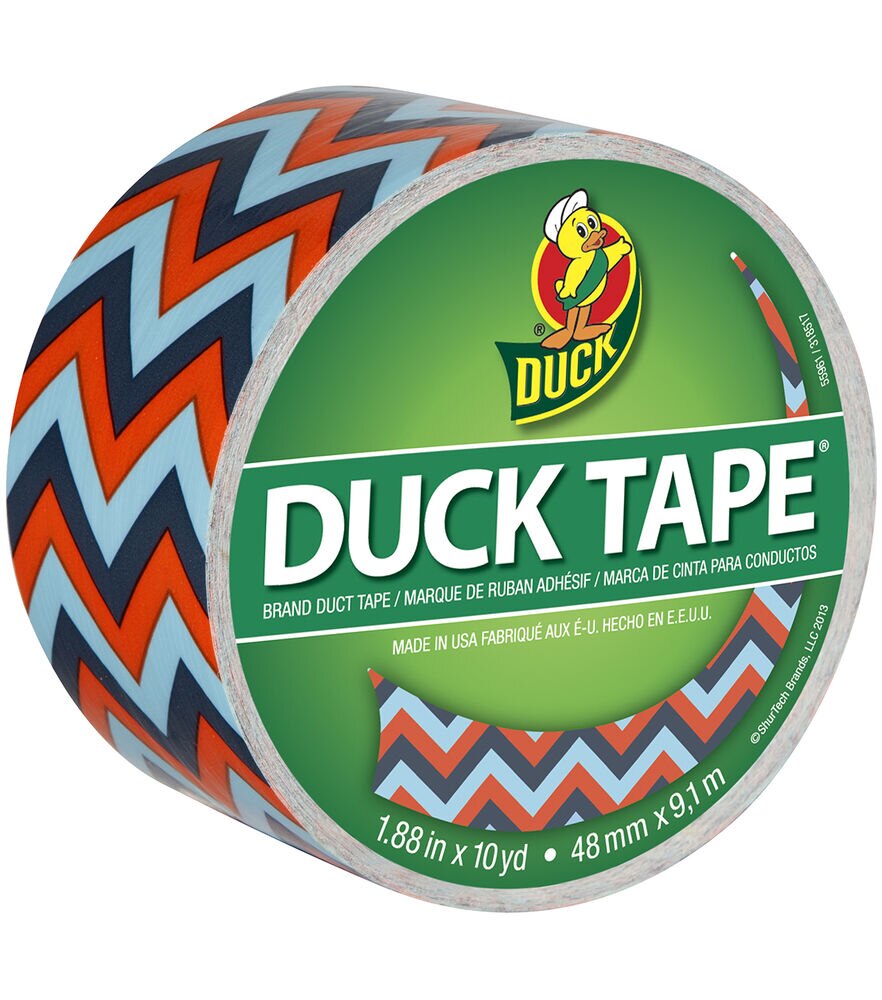 Duck Tape, Blue Chevron, swatch