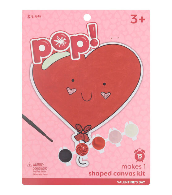 Valentine's Day Balloon Heart Shaped Canvas Painting Kit by POP!
