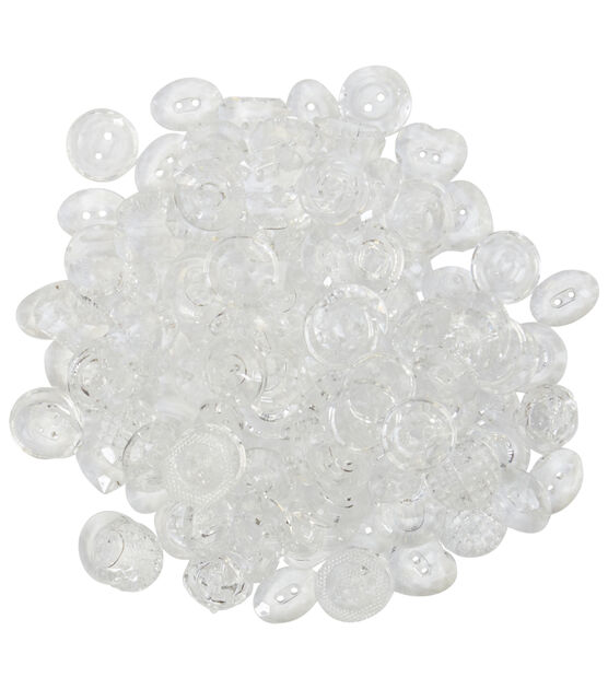 Favorite Findings 3.5oz Clear Clamshell Big Bag of Buttons, , hi-res, image 3
