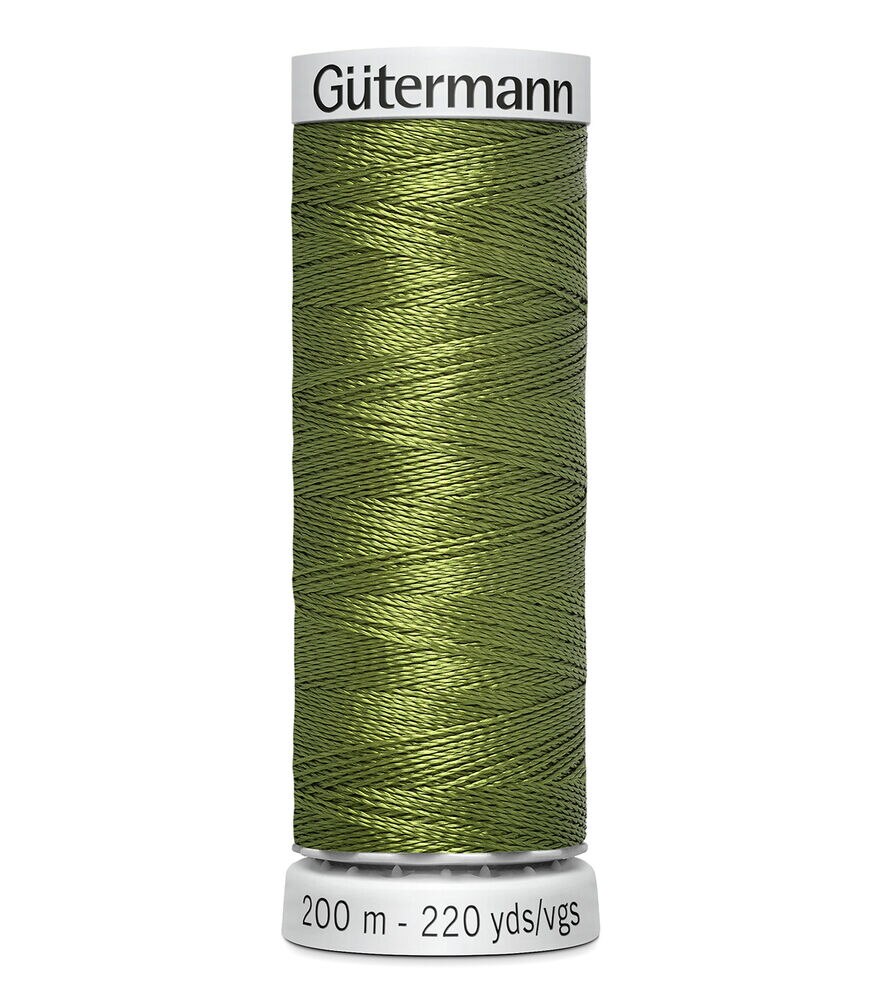 Gutermann 200M Dekor Thread, 8870 Dark Avacado, swatch