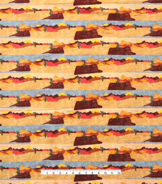 Desert Scenery Super Snuggle Flannel Fabric, , hi-res, image 2