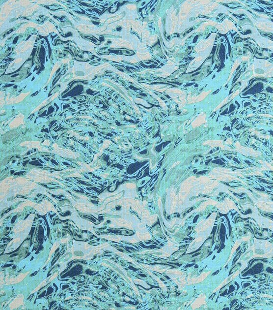 Teal Water Quilt Cotton Fabric by Keepsake Calico