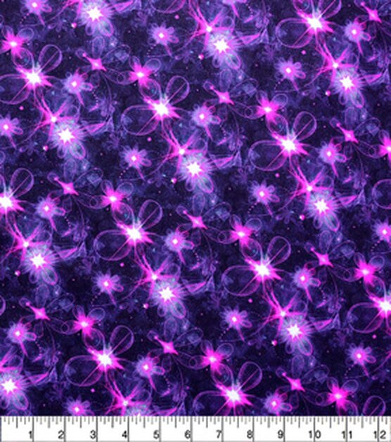 Purple Brilliant Stars Quilt Cotton Fabric by Keepsake Calico, , hi-res, image 2