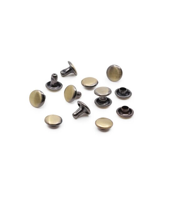 Bronze Rivets for Leather - 50ct 8mm Small Bronze Cap Rivet Studs - Fa –  usawholesalesupplycc