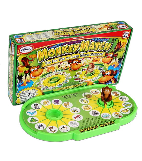 Popular Playthings 7ct Monkey Match Family Game