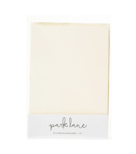 50ct Ivory A7 Cards & Envelopes by Park Lane