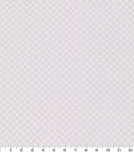 Small Dots on White Quilt Cotton Fabric by Keepsake Calico