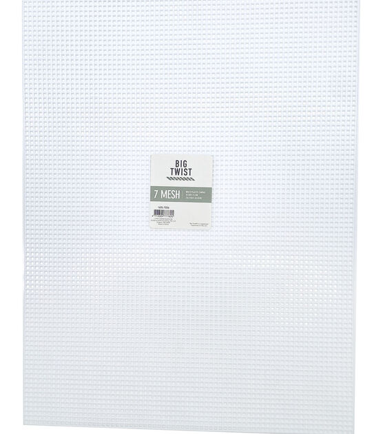 DAJAVE 40 Pack Round Plastic Canvas Mesh Sheets 6 Inch White