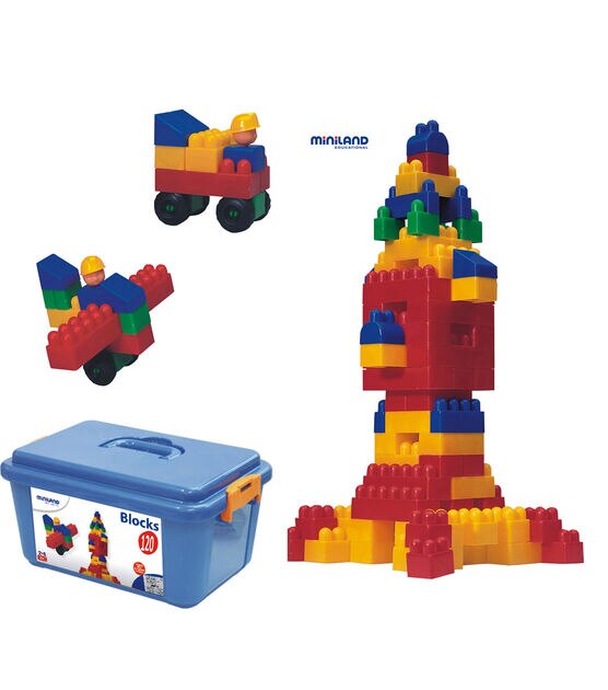Miniland Educational 120ct Multicolor Blocks Set