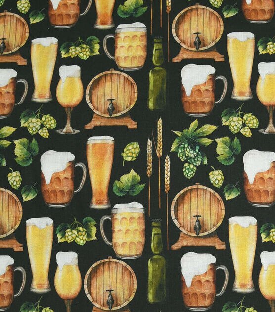 Beer Novelty Cotton Fabric