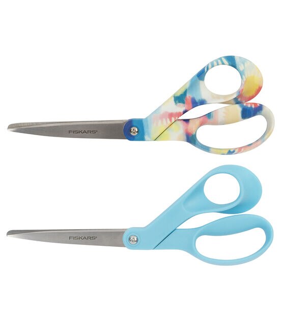 Fiskars 8 in. 2 pack Dream and Blue Limited Edition Scissors Set