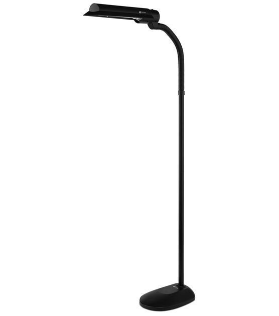 OttLite 62" Black Wing Shade Flexible Floor Lamp, , hi-res, image 3