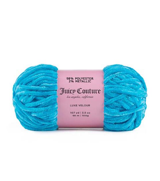 Juicy Couture Luxe Velour Sparkle 107yds Bulky Polyester Yarn, , hi-res, image 1