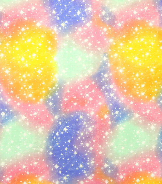 Stars On Tie Dye Super Snuggle Flannel Fabric, , hi-res, image 2