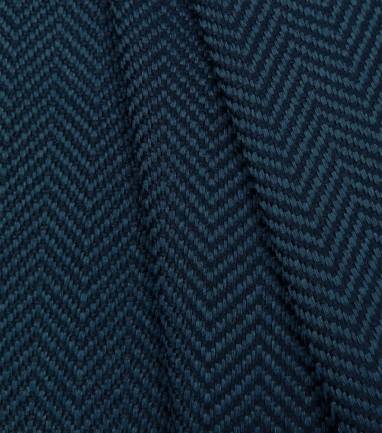 Blue Tonal Herringbone Woven Fabric, , hi-res, image 3