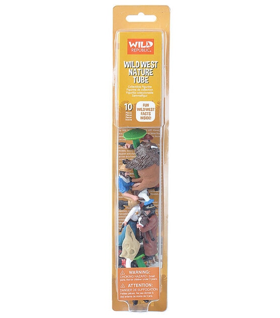 Wild Republic 10ct Nature Tube Wild West Figurines