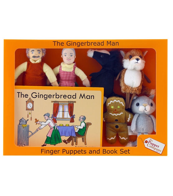 The Puppet Company 7ct The Gingerbread Boy Finger Puppets & Book Set