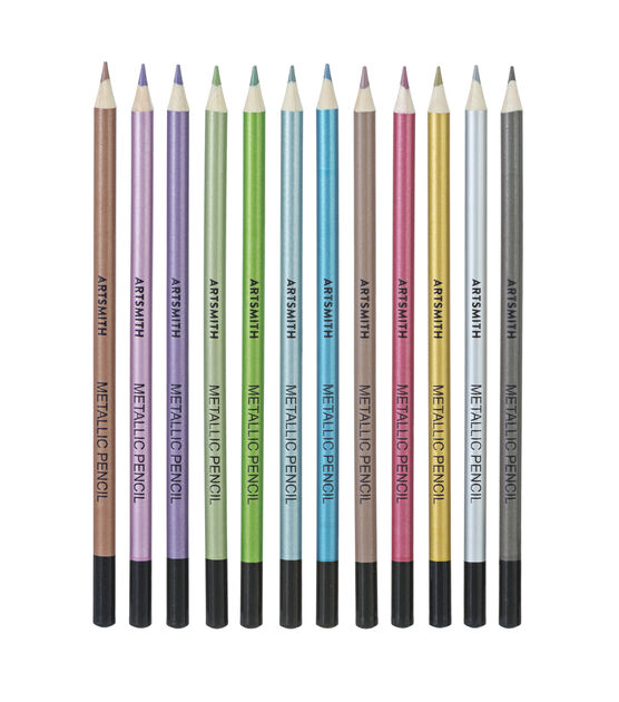 12ct Metallic Colored Pencils - Colored Pencils - Art Supplies & Painting