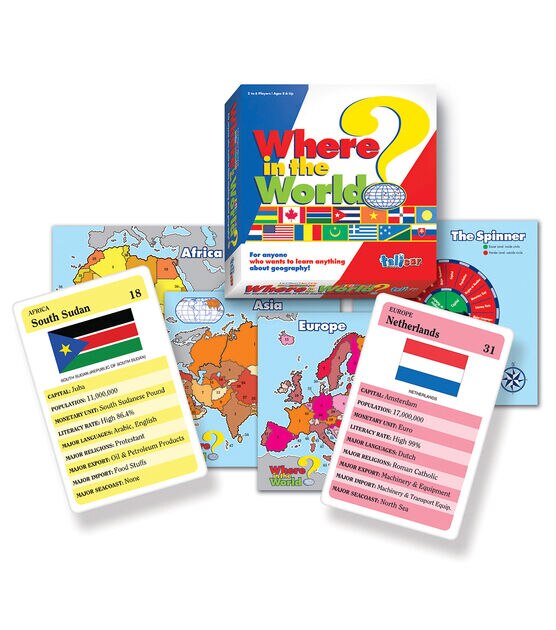 Talicor 10" Where in the World Board Game