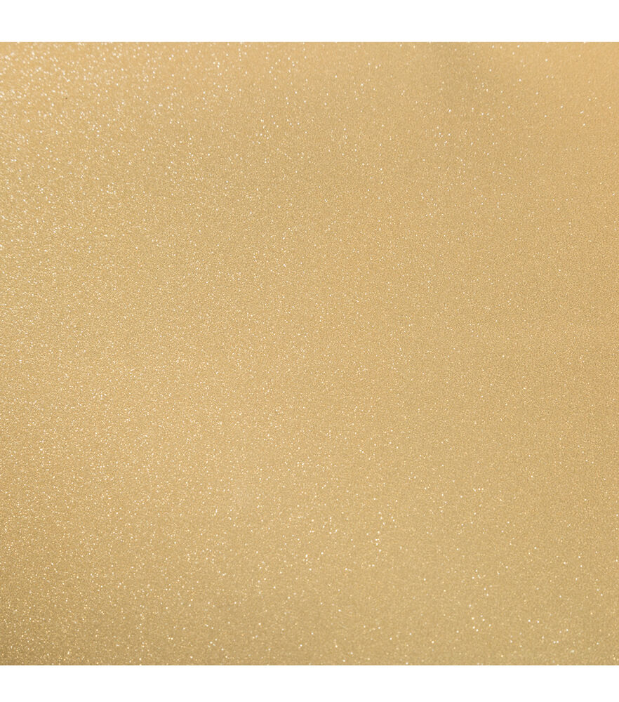 Cricut 12" x 48" Permanent Shimmer Glitter Premium Vinyl Roll, Gold, swatch, image 5