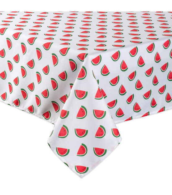 Design Imports Watermelon Outdoor Tablecloth 84", , hi-res, image 2