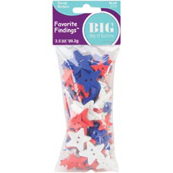 Favorite Findings 3.5oz Stars Buttons Value Pack