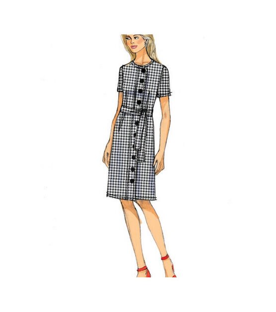 Butterick B6655 Size 14 to 22 Misses Petite Dress & Sash Sewing Pattern, , hi-res, image 4