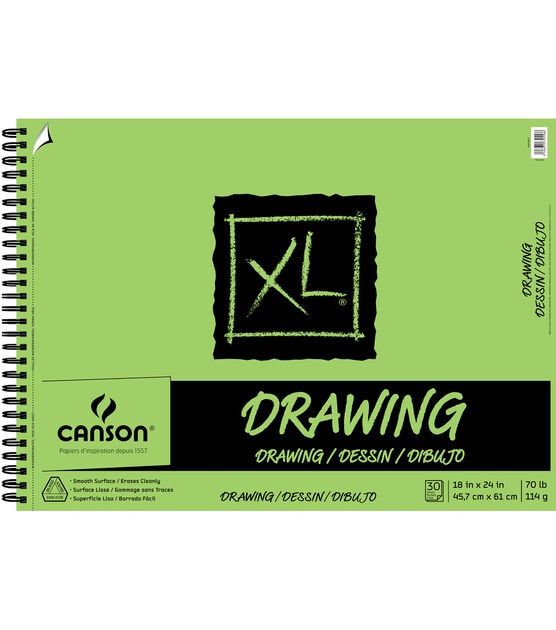 Canson XL 18''x24'' 30 Sheets Spiral Drawing Pad