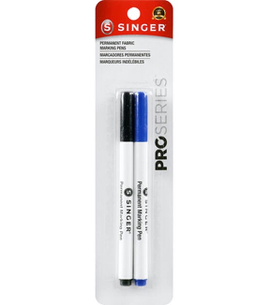 SINGER Fine Point Permanent Fabric Marking Pens 2ct