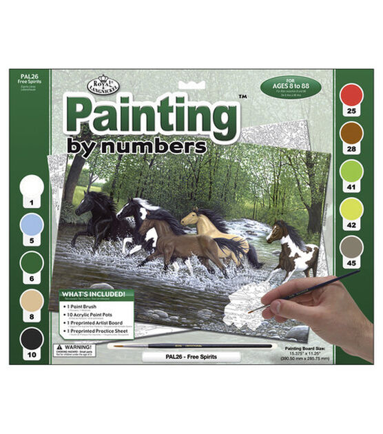 15-3/8''x11-1/4'' Adult Paint By Number Kit Free Spirit