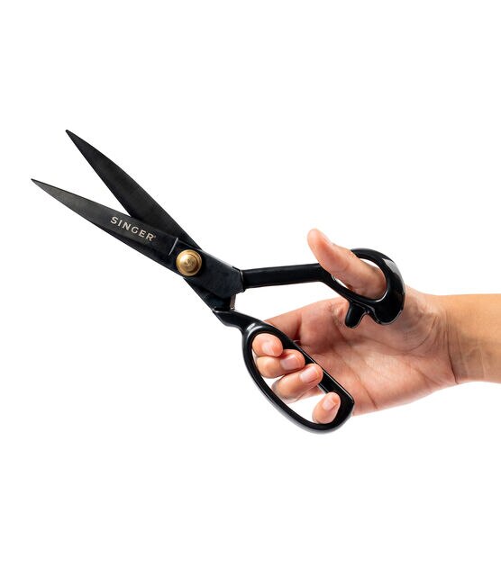 SINGER ProSeries 10" Forged Tailor Scissors, Black Oxidized Blades, , hi-res, image 11