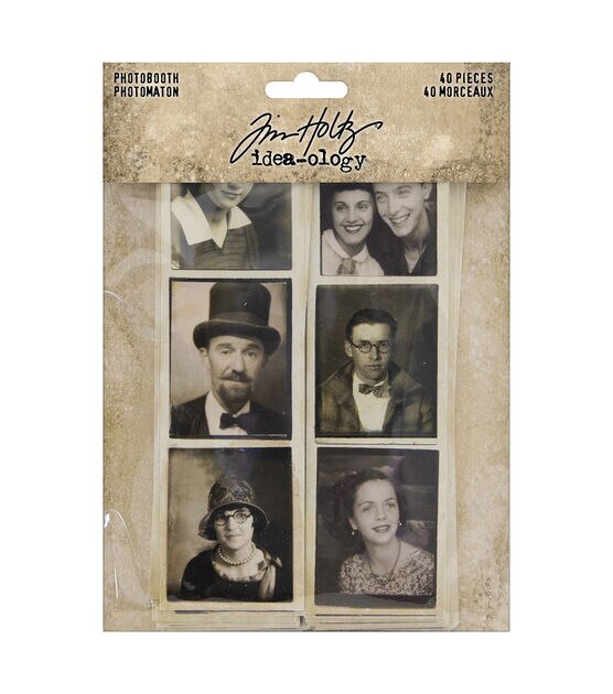 Tim Holtz Idea Ology 40pc Photobooth Vintage Photo Strips