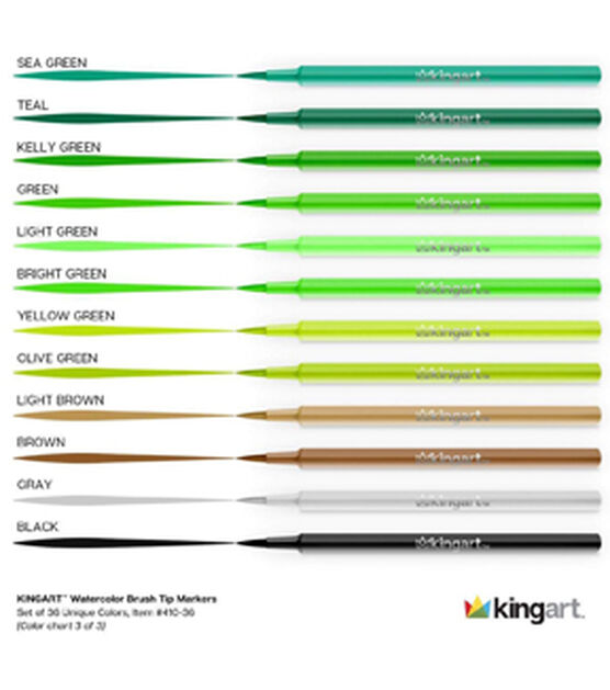 KingArt Watercolor Brush Markers