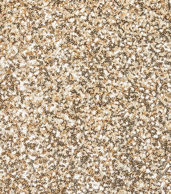 Badgley Mischka Gold Sequin Mesh Fabric