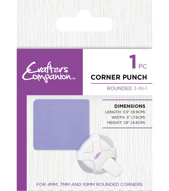 Crafters Companion 3 In 1 Rounded Corner Punch